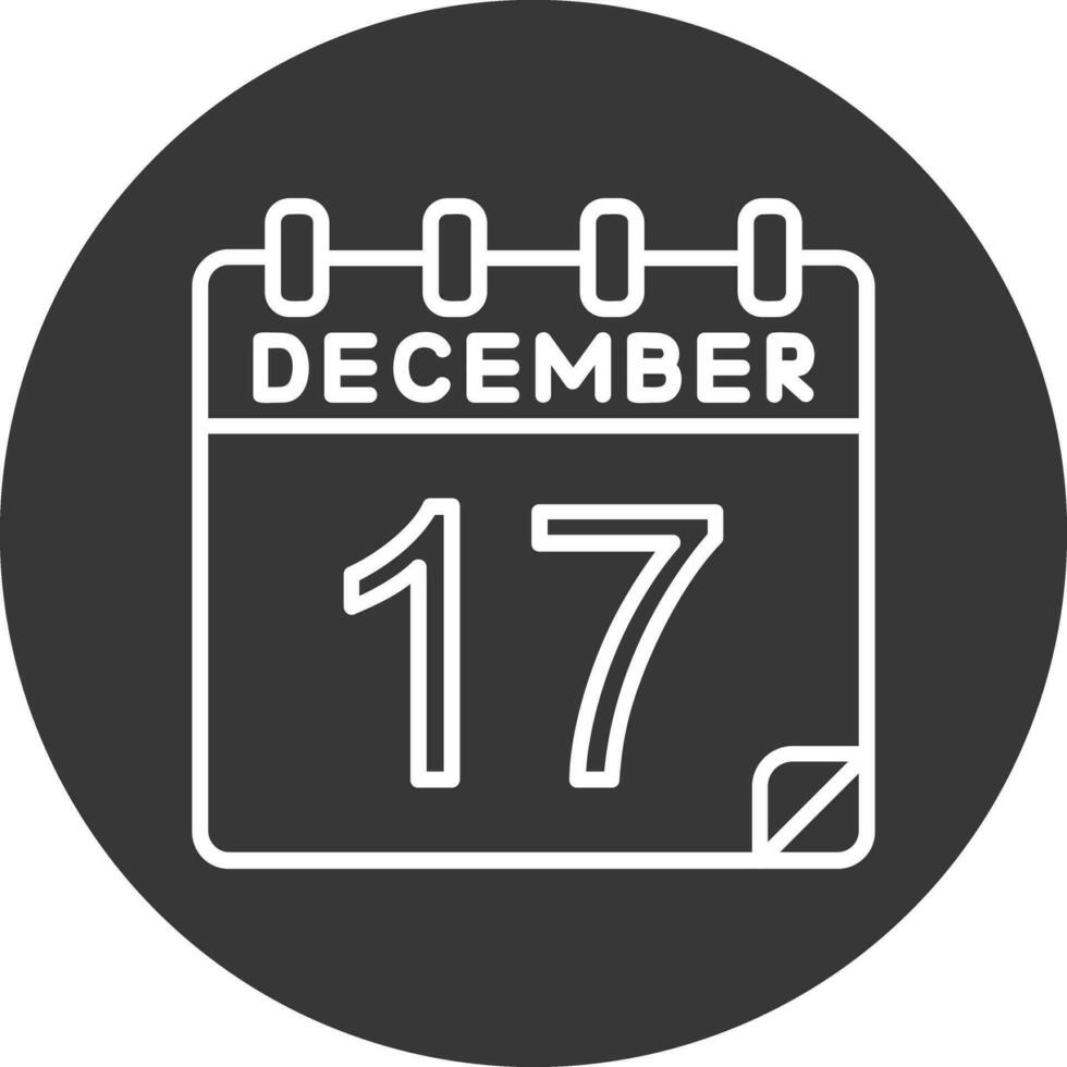 17 December Vector Icon