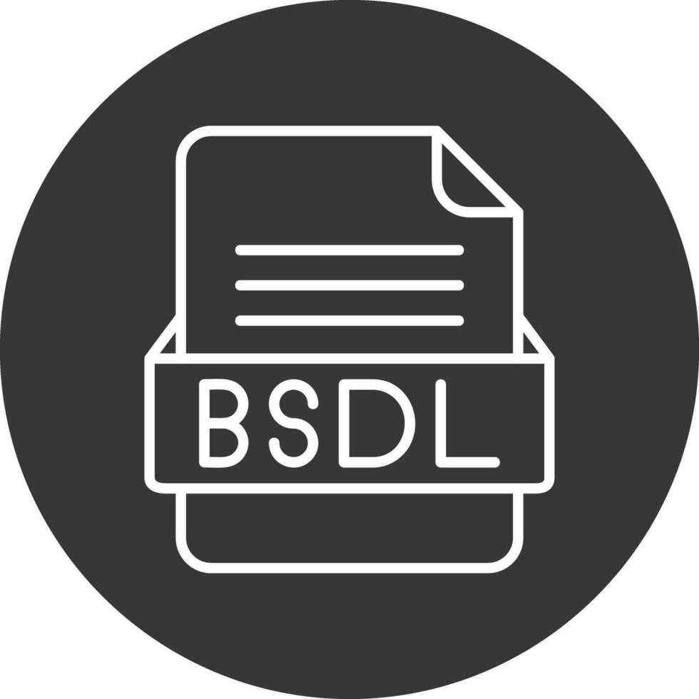 bsdl archivo formato vector icono