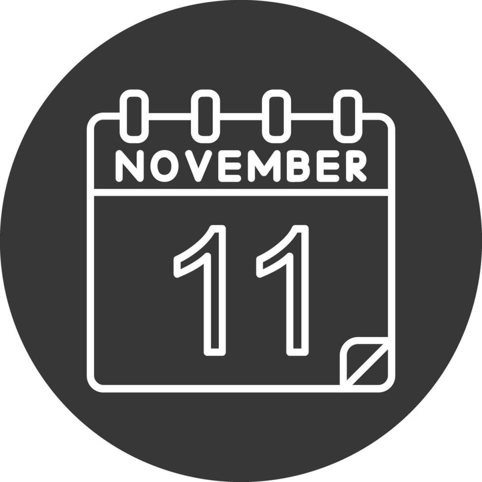 11 noviembre vector icono