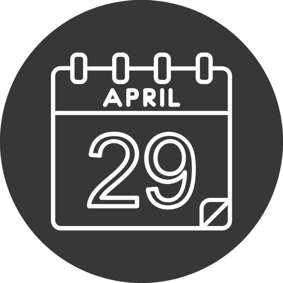 29 April Vector Icon