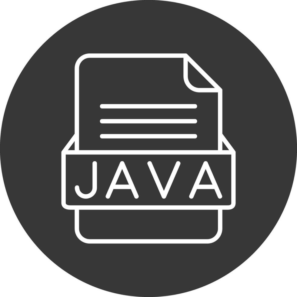 JAVA File Format Vector Icon