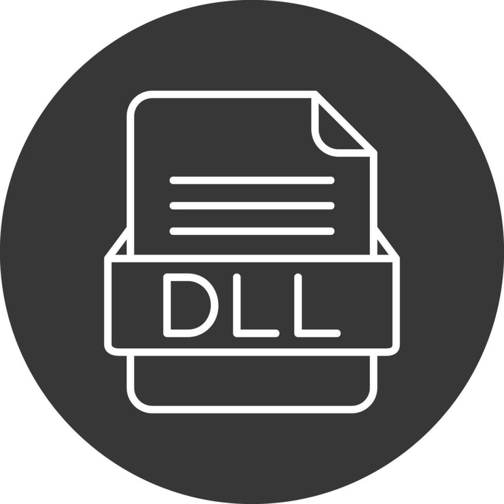 DLL File Format Vector Icon