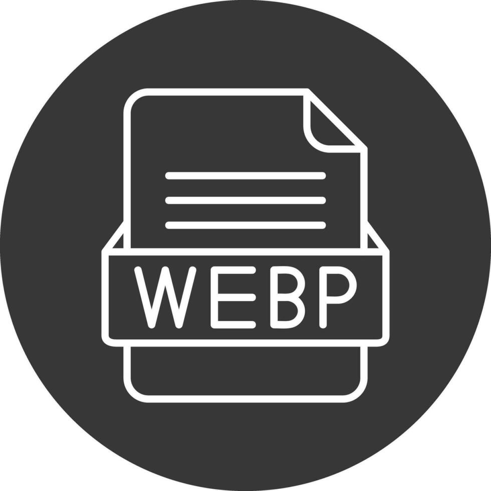 webp archivo formato vector icono