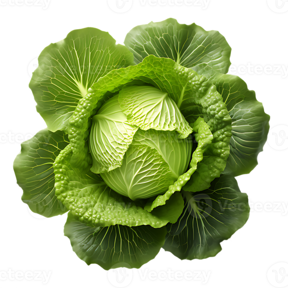 fresh green cabbage, ai generative 30751100 PNG