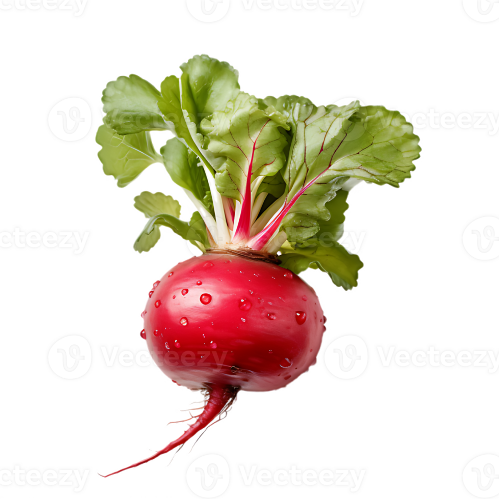 fresh red radish, ai generative png