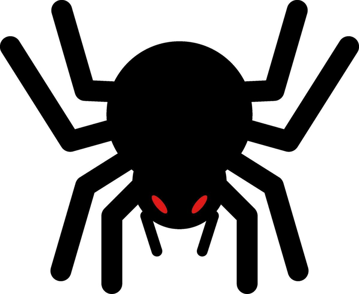 Scary spider icon vector for happy Halloween event. Halloween spider icon that can be used as symbol, sign or decoration. Spider icon graphic resource for Halloween theme vector design