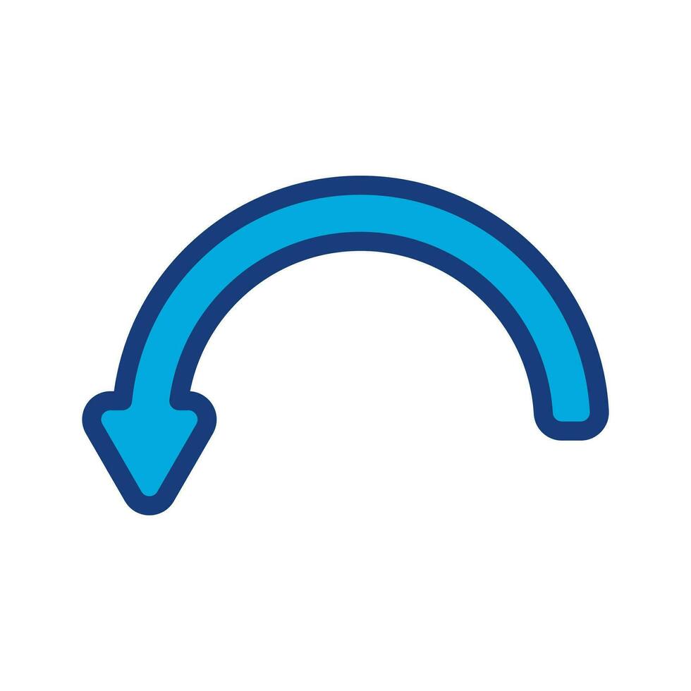 Arrow, right, left, turn direction icon. Vector illustration isolated on white background.