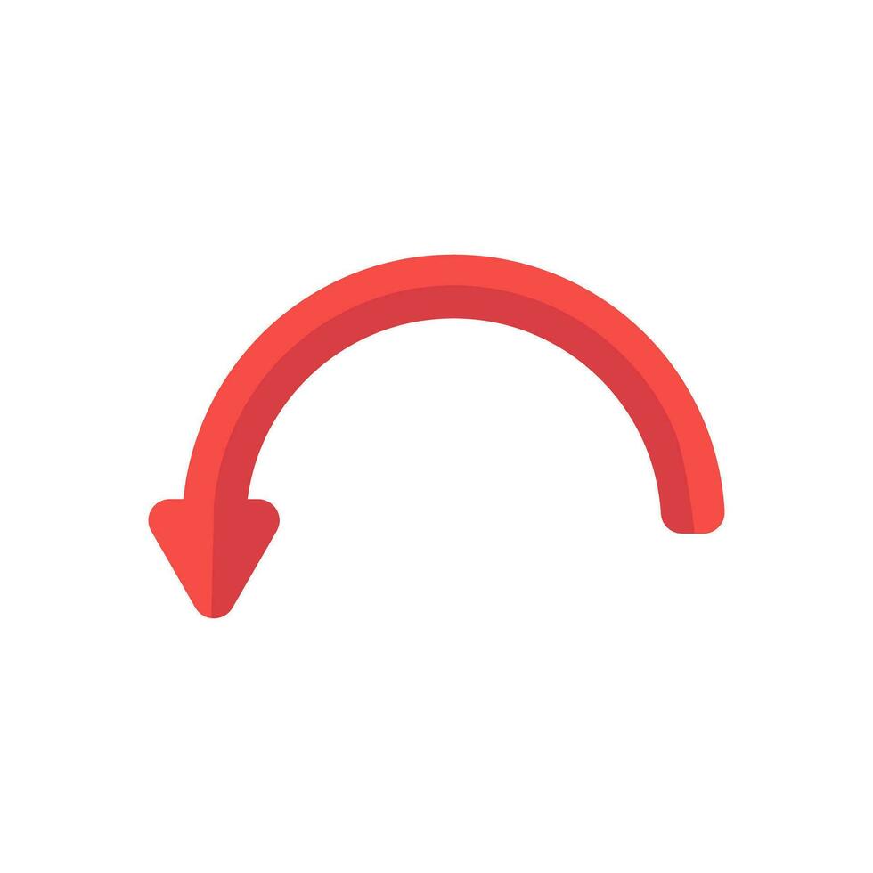 Arrow, right, left, turn direction icon. Vector illustration isolated on white background.