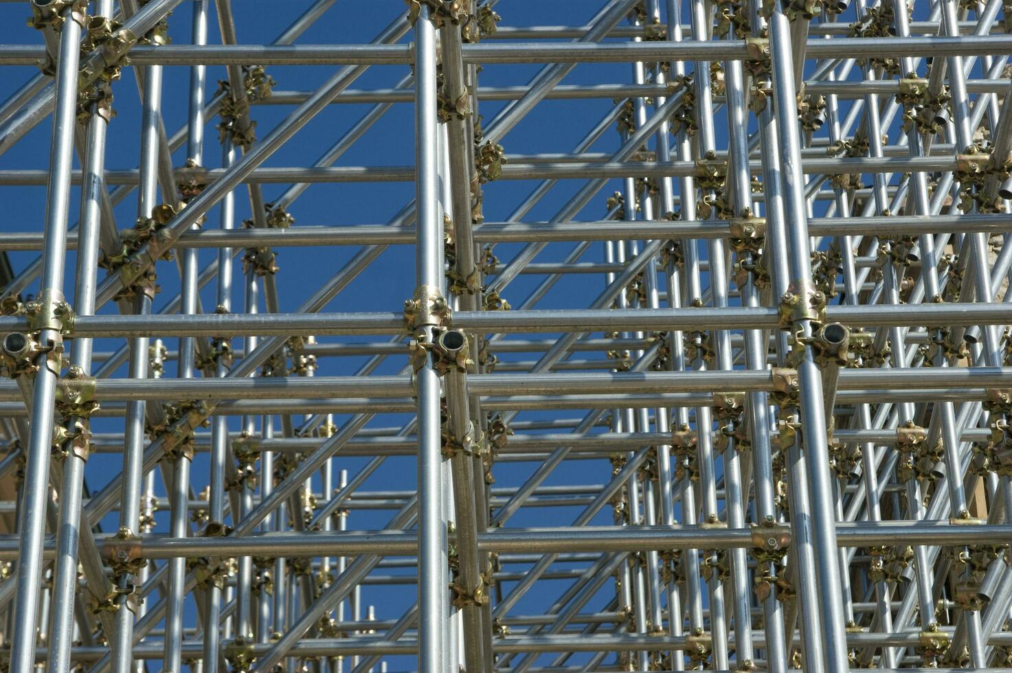 scaffolding in construction site photo