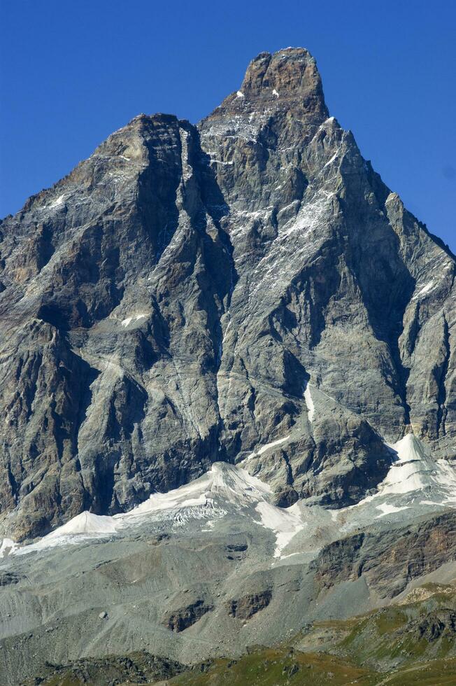 fotográfico documentación de el cervino montaña foto