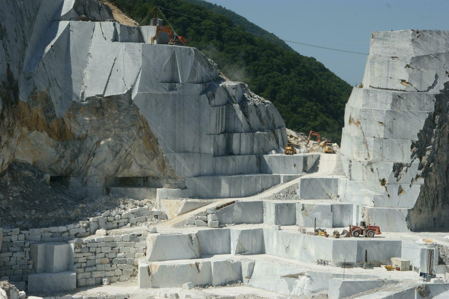 photographic documentation of a marble quarry in Carrara photo