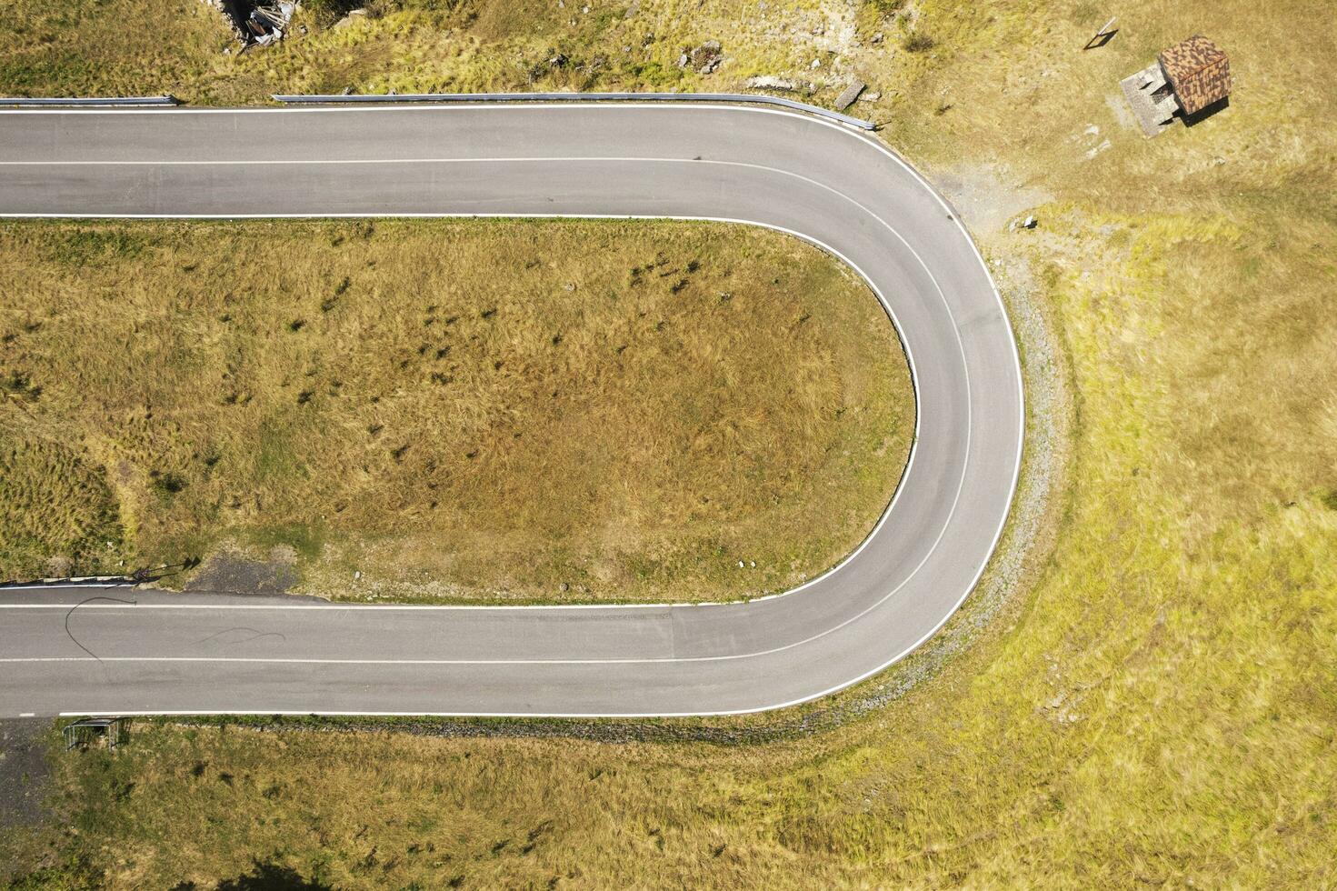 The curves of a road in the mountains photo