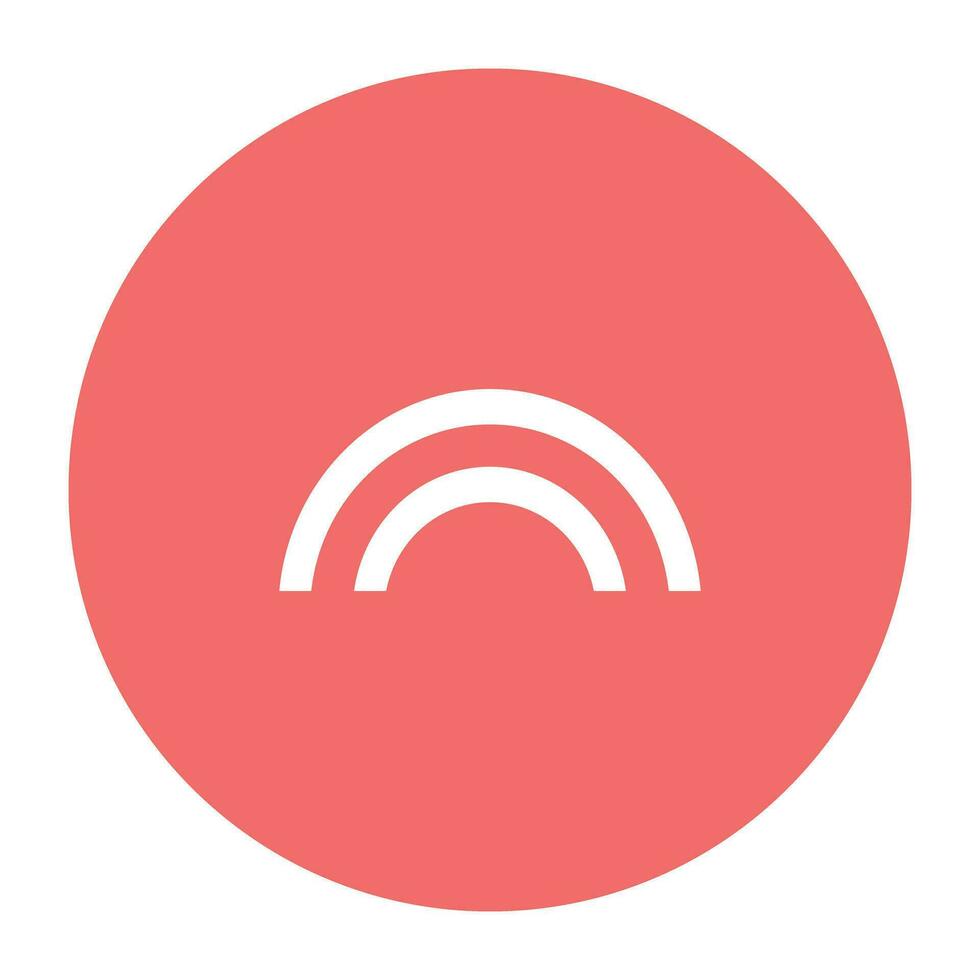 Nature and Weather Flat Round vector