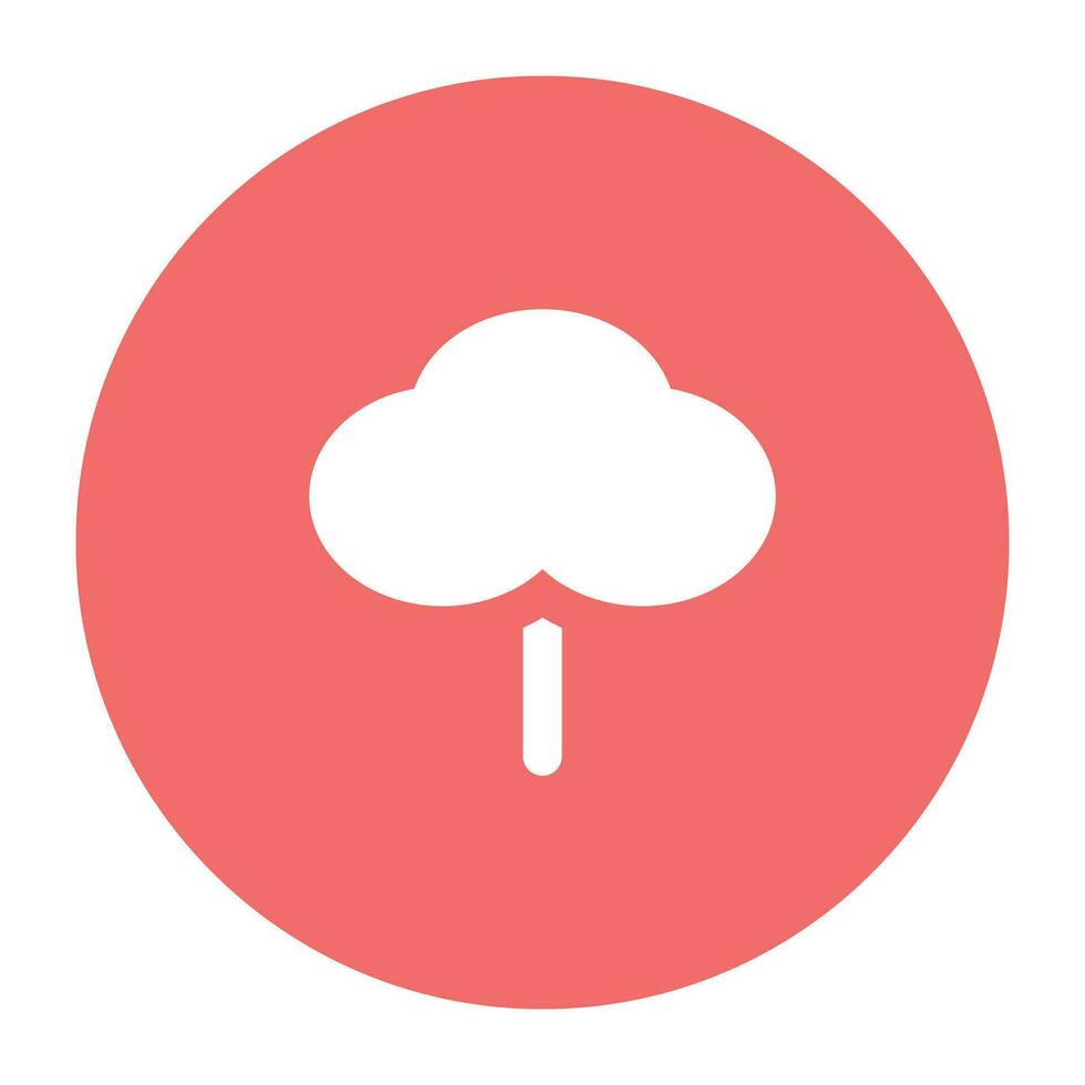 Nature and Weather Flat Round vector