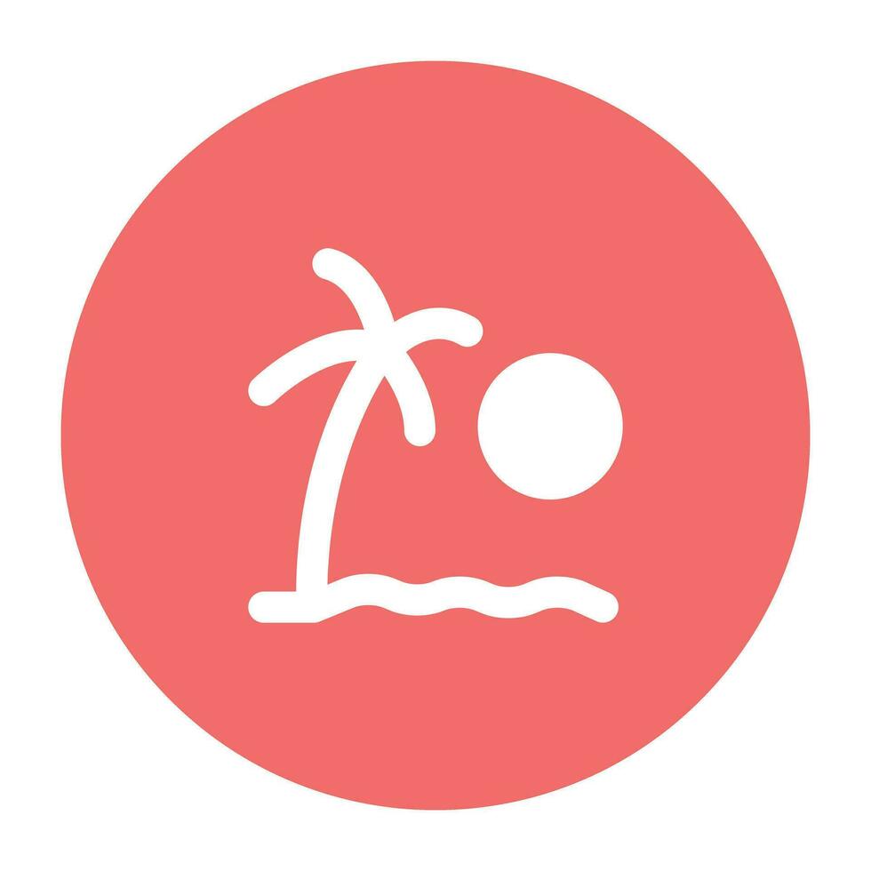 Nature and Weather Flat Round vector