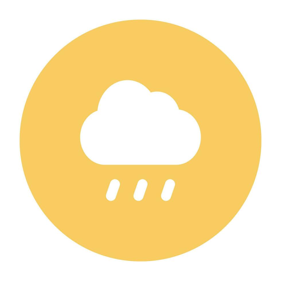Foliage and Blossom Flat Round Icon vector