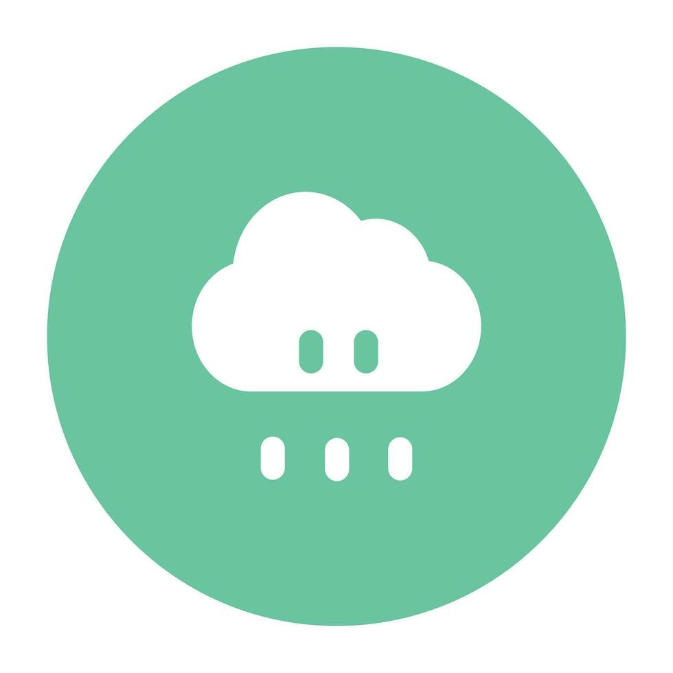 Nature and Weather Flat Round vector