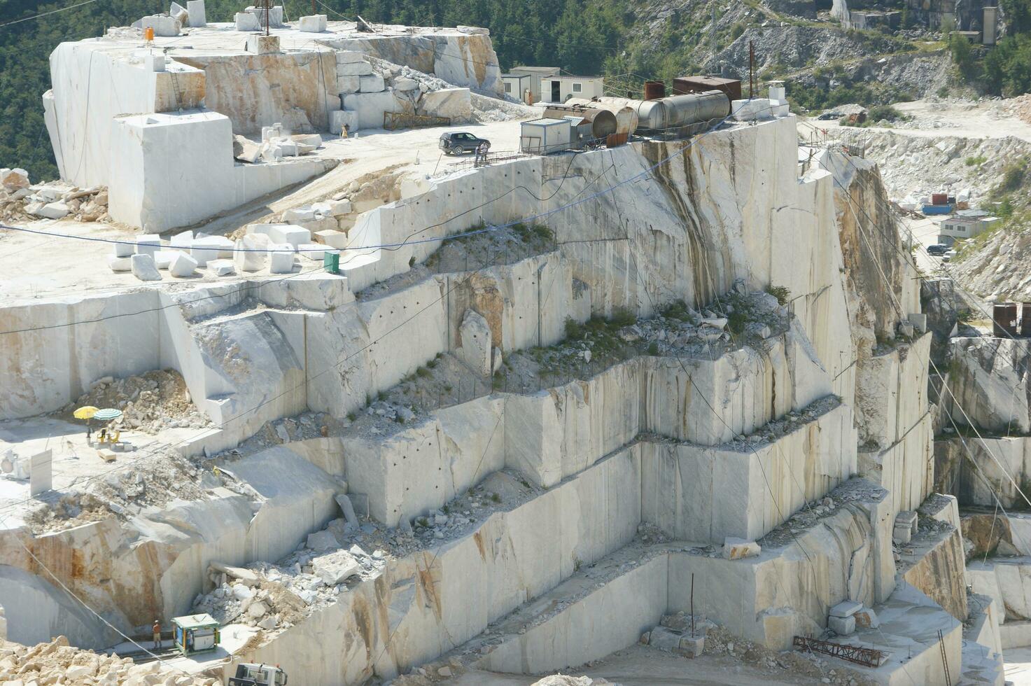 photographic documentation of a marble quarry in Carrara photo