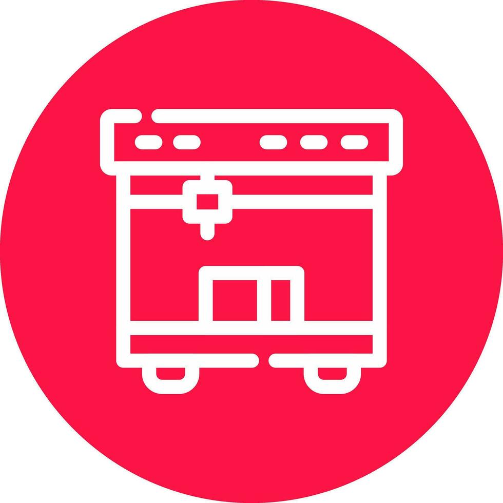 3D Printing Creative Icon Design vector