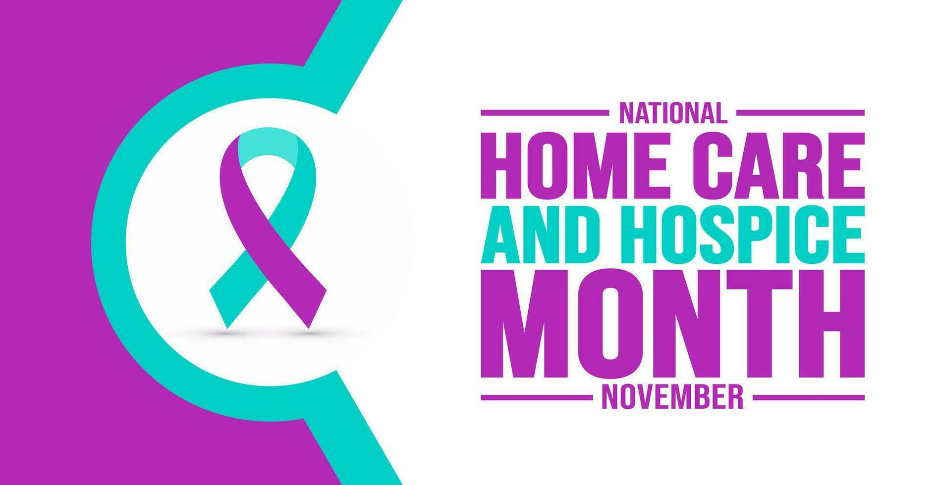 November is National Home Care and Hospice Month background template