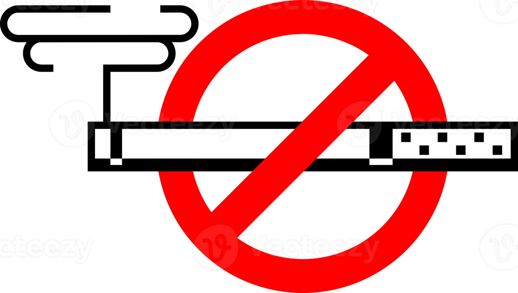 Cigarette stop quit smoking in prohibition sign png