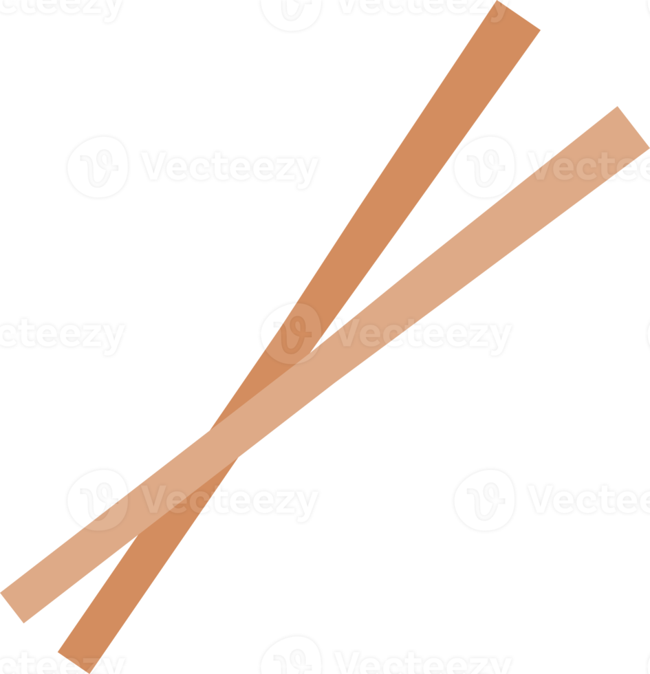 Wooden chopsticks noodle or ramen icon png