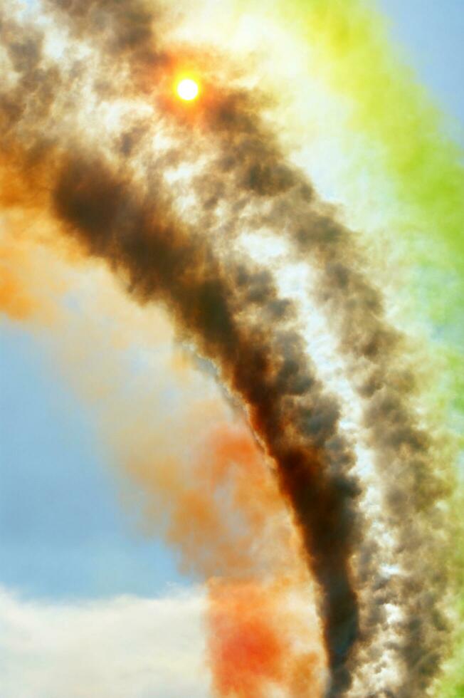 aerial display of the tricolor arrows photo