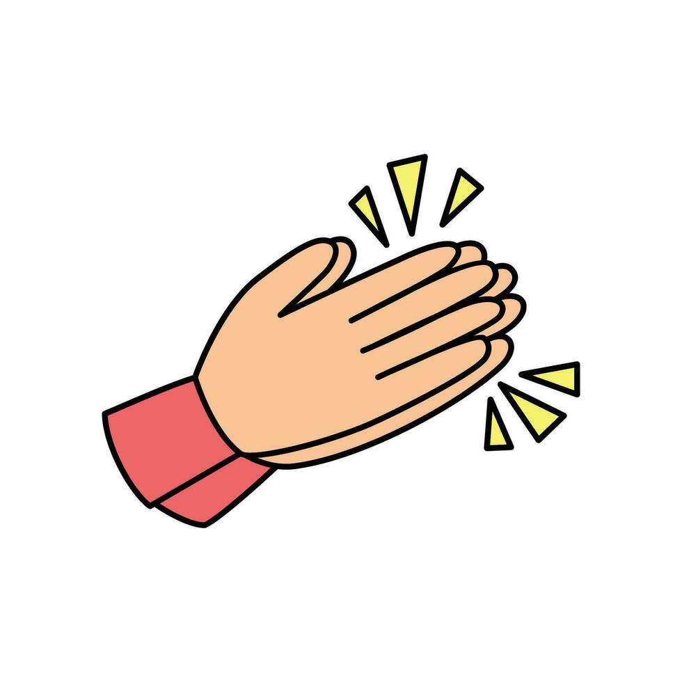 clap hand gesture icon design. appreciation sign and symbol. vector