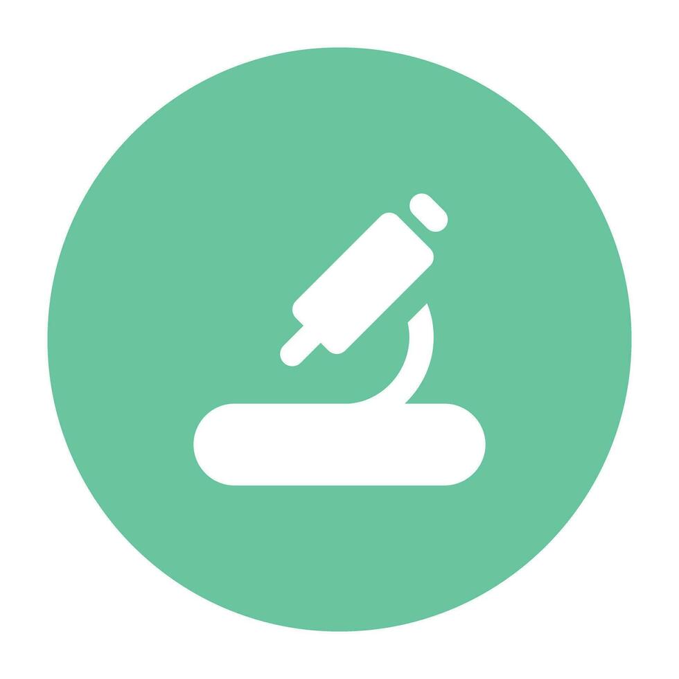 Science and Lab Flat cicular icon vector