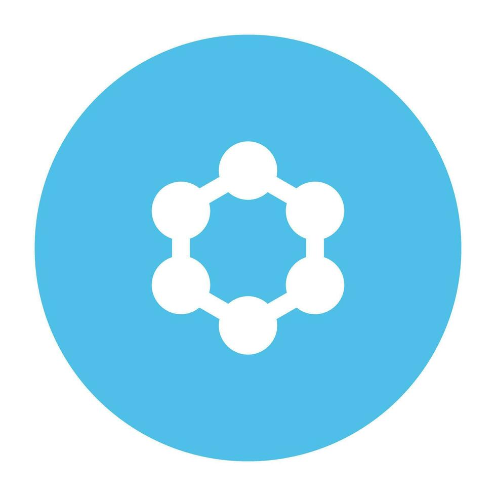 Science and Lab Flat cicular icon vector