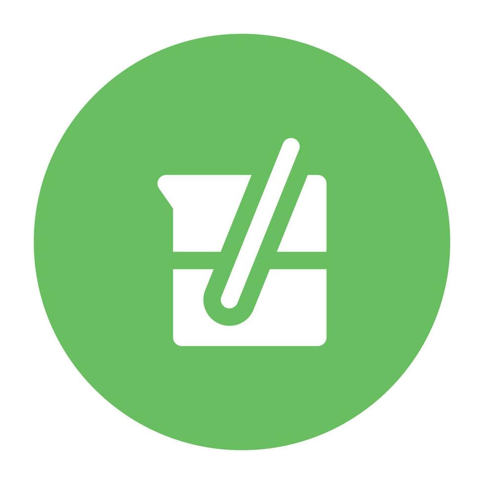 Science and Lab Flat cicular icon vector