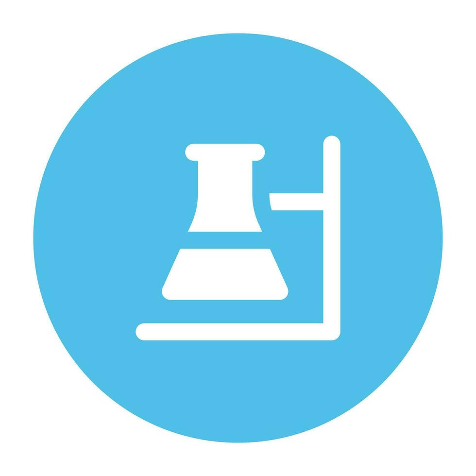 Science and Lab Flat cicular icon vector