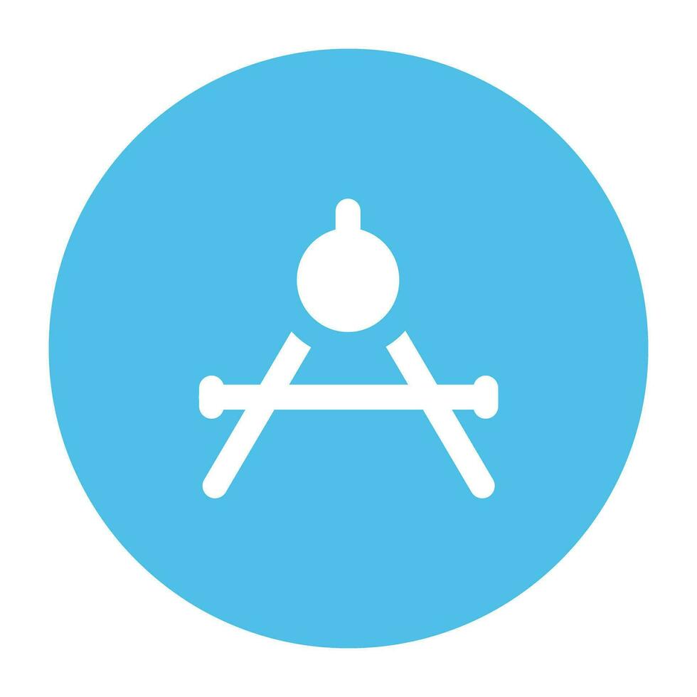 Science and Lab Flat cicular icon vector