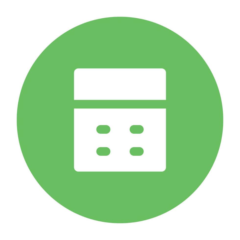 Science and Lab Flat cicular icon vector