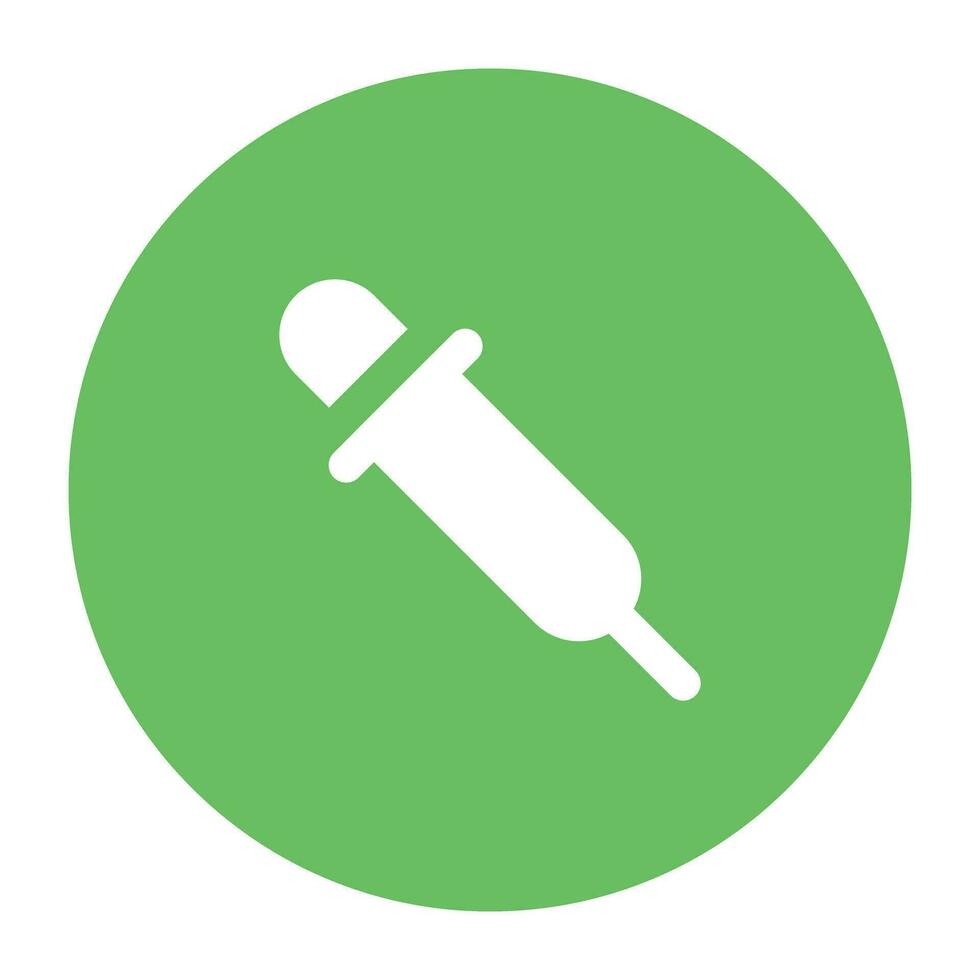 Science and Lab Flat cicular icon vector