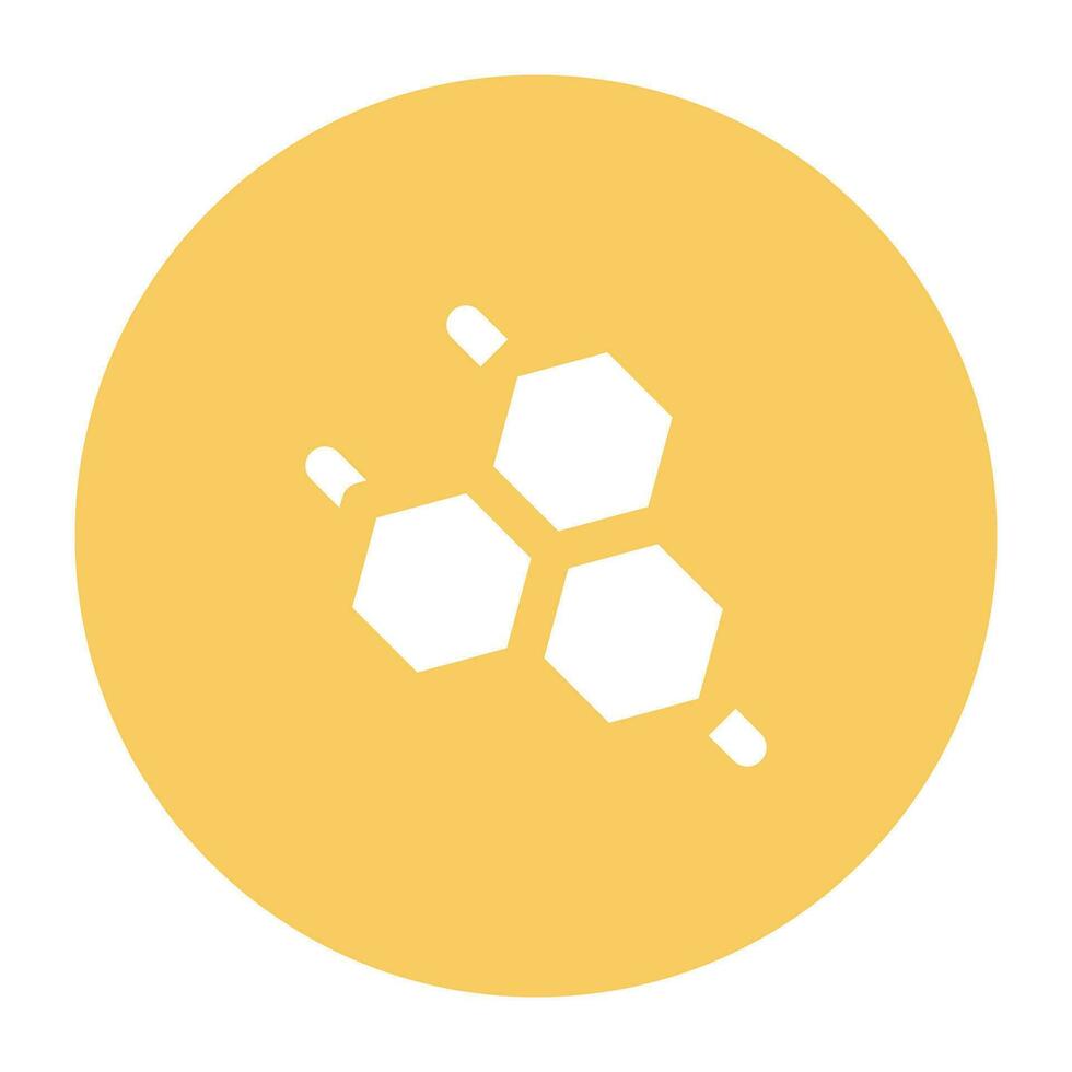 Science and Lab Flat cicular icon vector