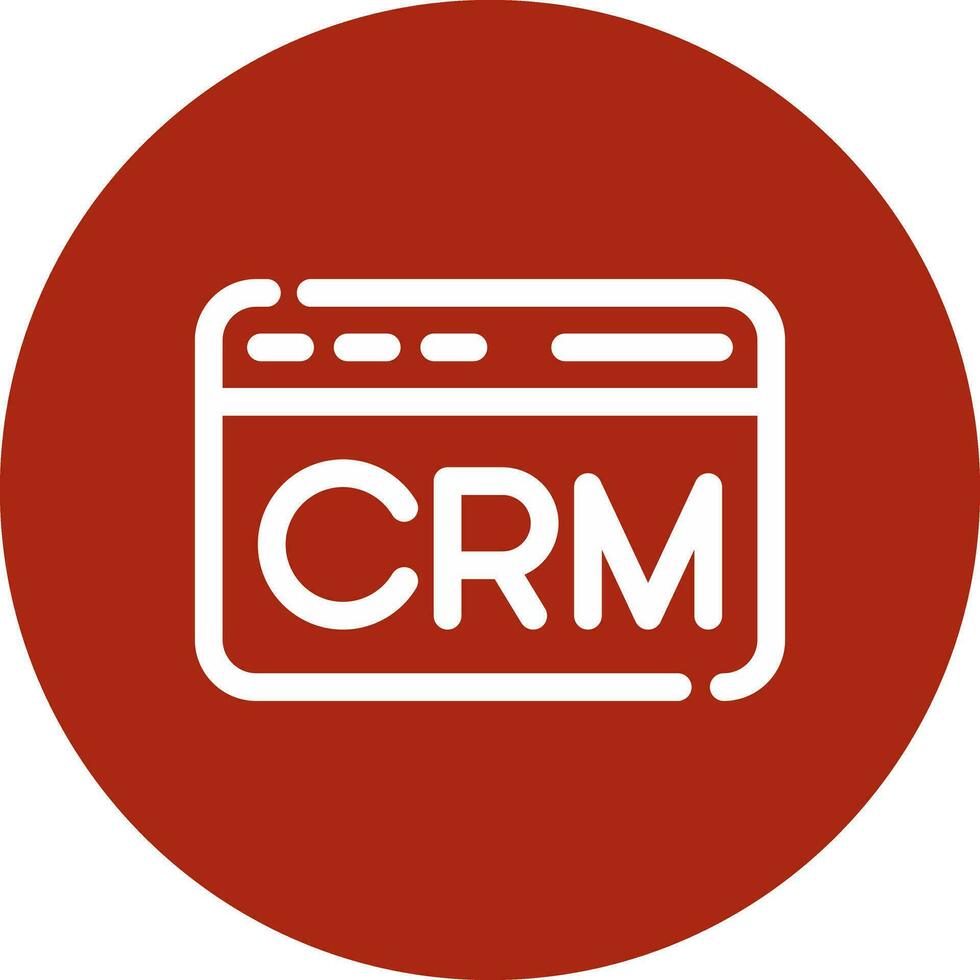 crm creativo icono diseño vector