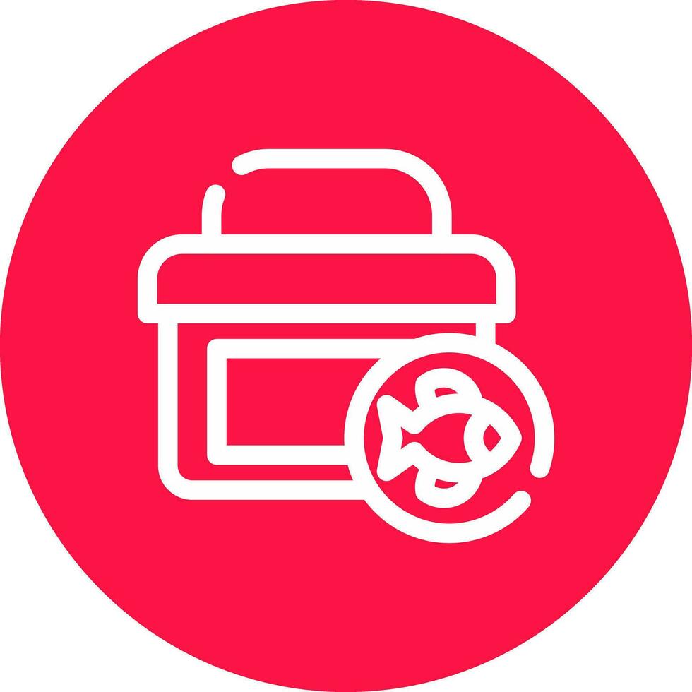 Tackle Box Creative Icon Design vector