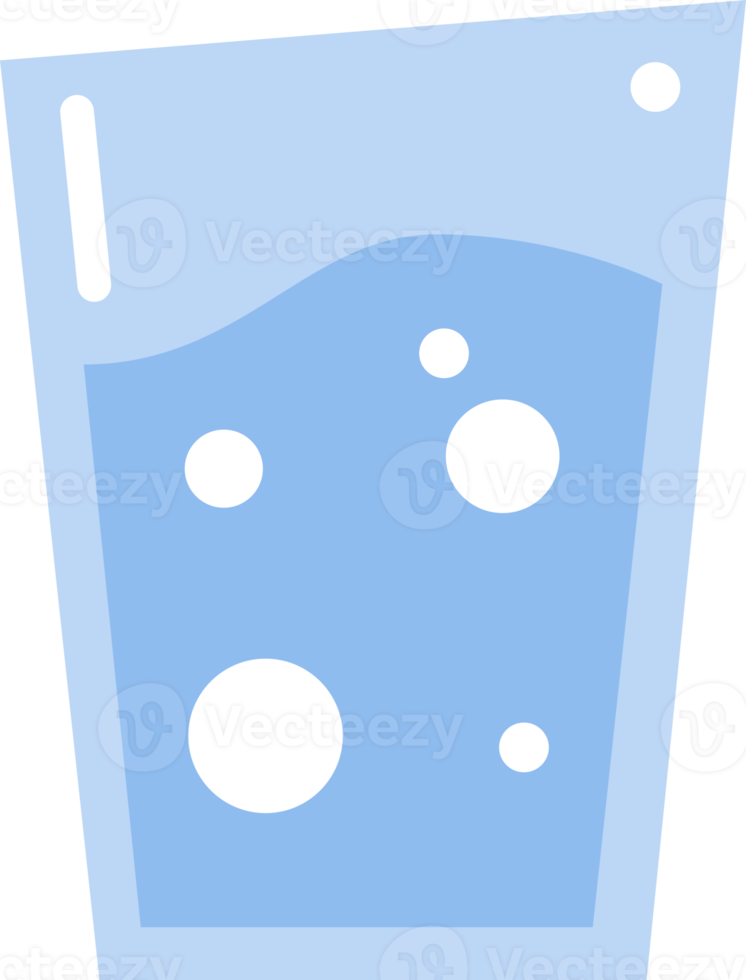 Glass fresh clean water drink icon png