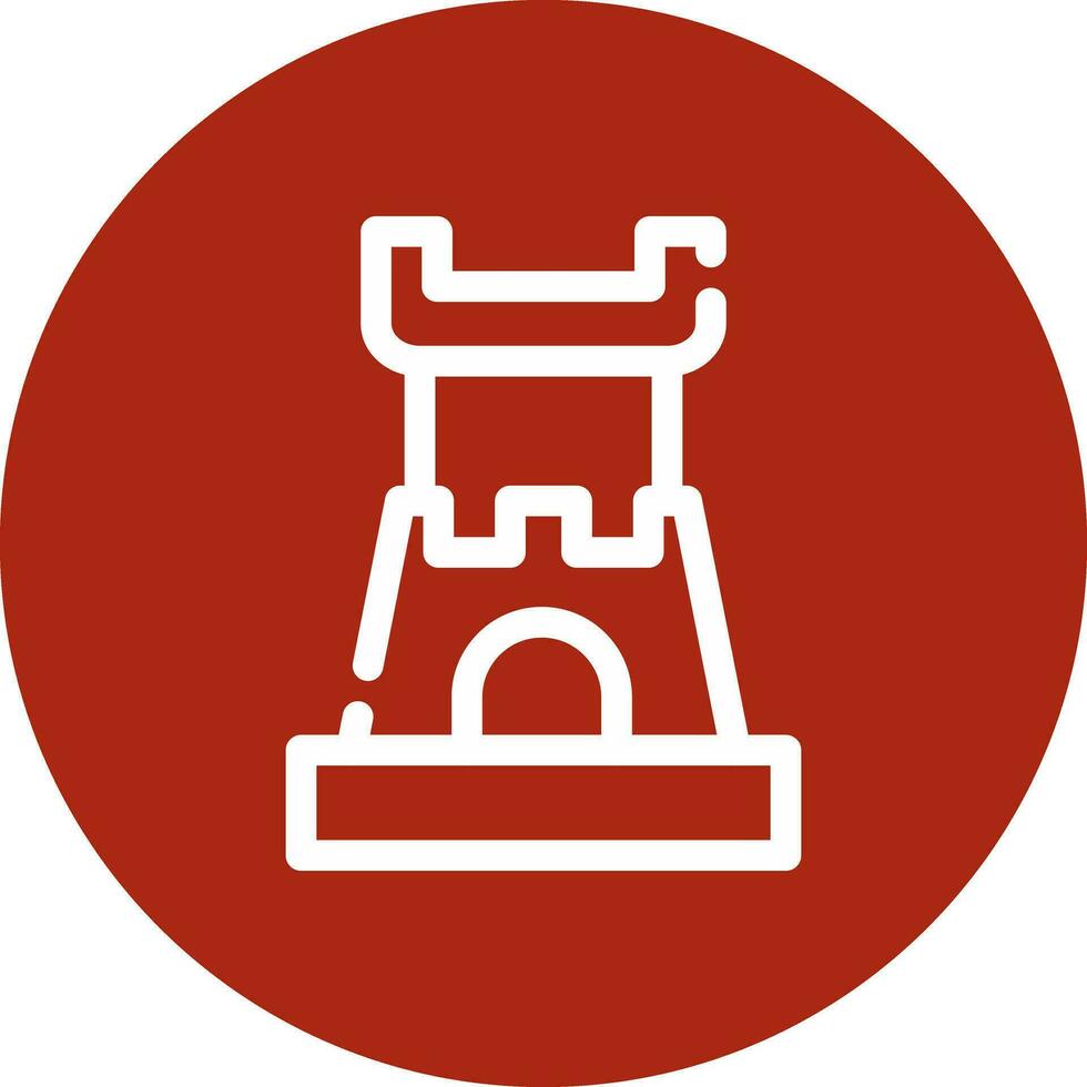 Castle Creative Icon Design vector