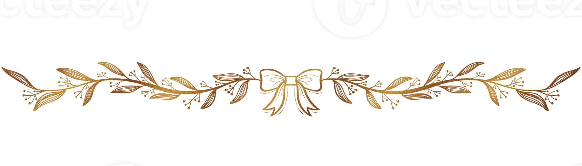 Christmas Gold glitter frame and line png