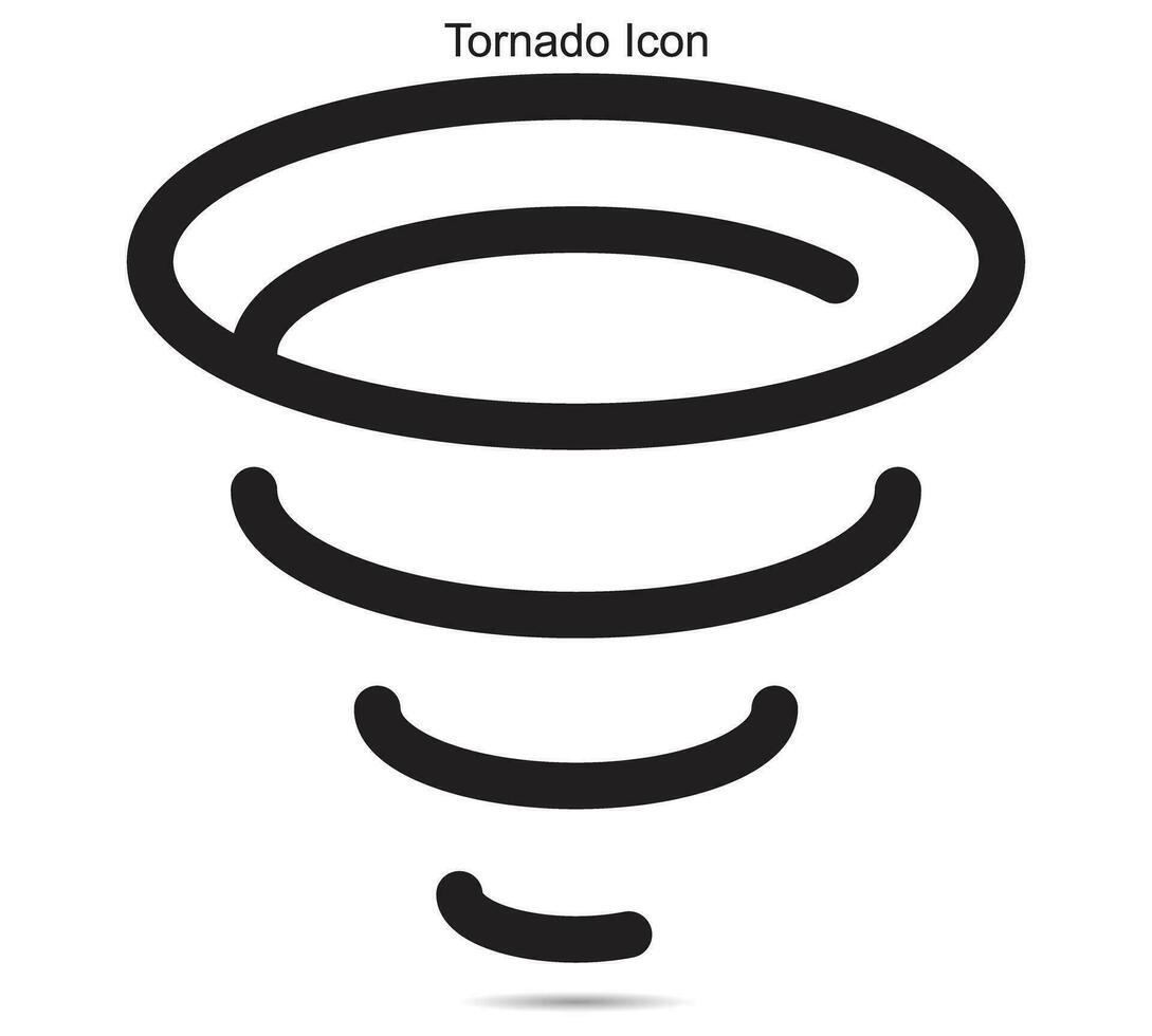 Tornado Icon, Vector illustration