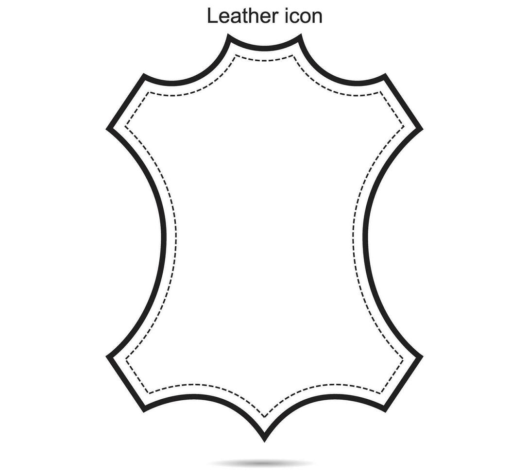 Leather icon, Vector illustration