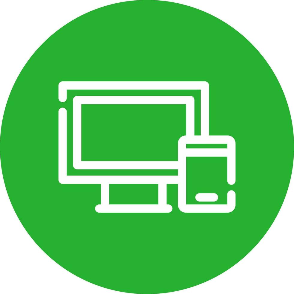 Responsive Web Design Creative Icon Design vector