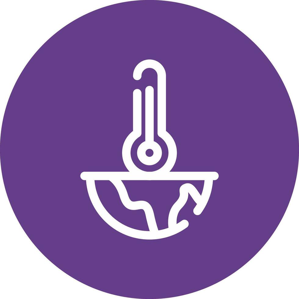 Global Warming Creative Icon Design vector