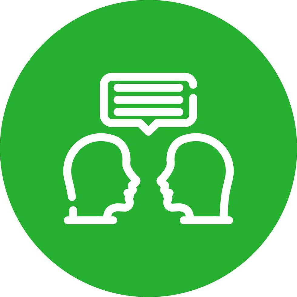 Face To Face Creative Icon Design vector