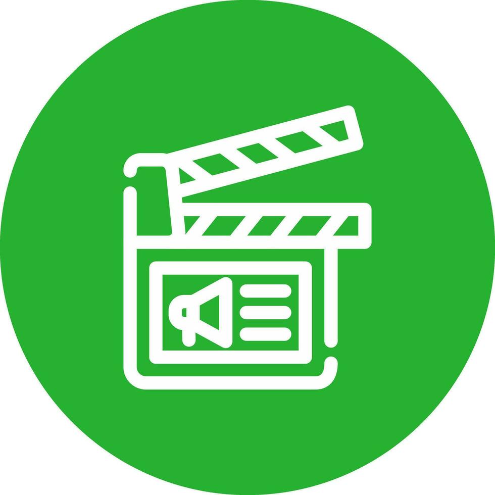 Cinema Ad Creative Icon Design vector