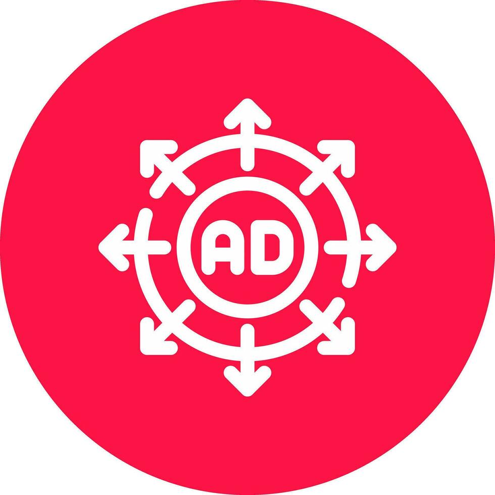 Advertising Submission Creative Icon Design vector