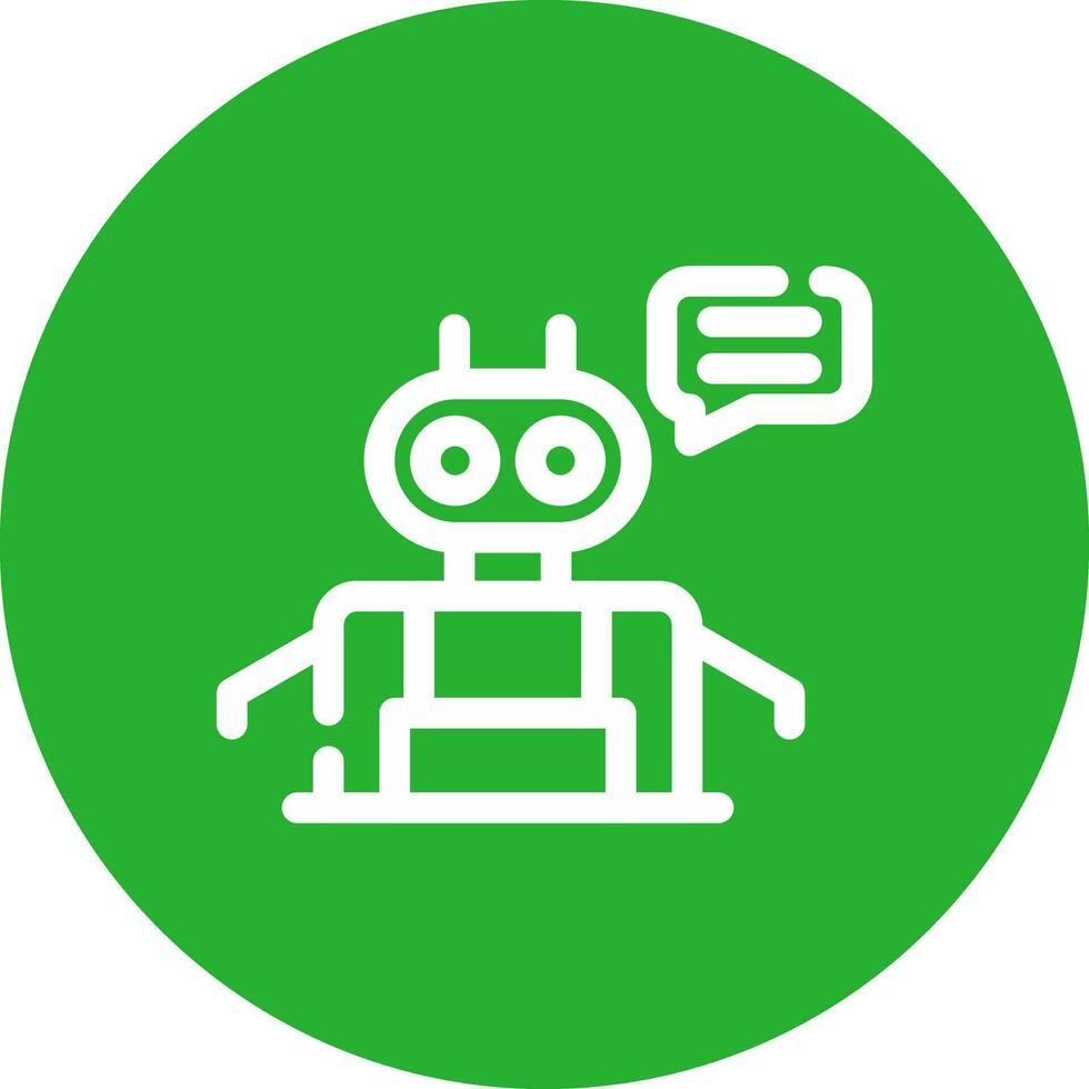 Chatbot Creative Icon Design vector