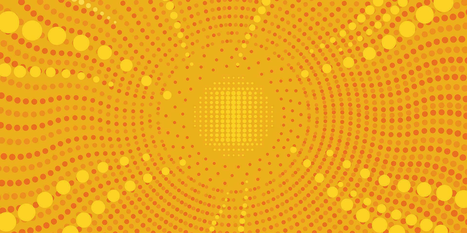 Circular Halftone Dot Color Background vector